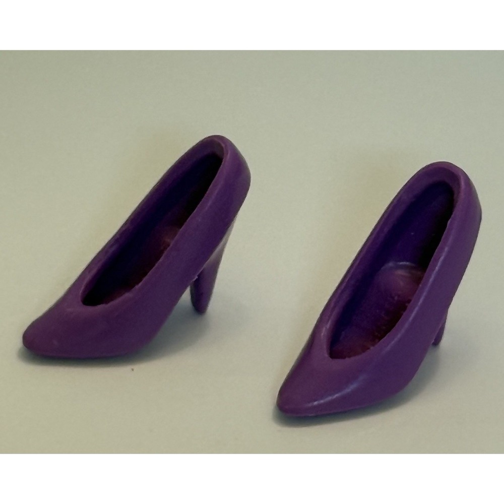 Barbie Mattel Closed Toe Pointed Pump High Heel Purple Shoes Indonesia